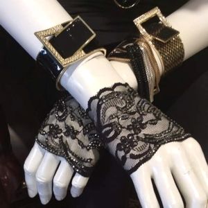 ✨-50% off✨ 2 Cuff fashion bangle/bracelets NWT gold & black buckle style